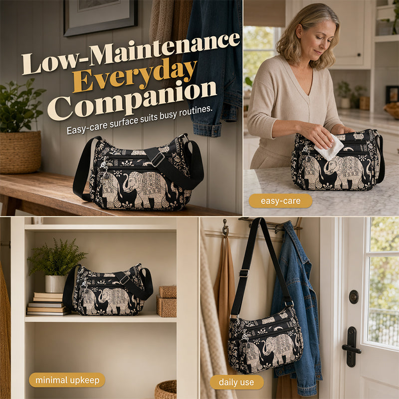 Sophie — Splash-Proof Nylon Crossbody Bag with Adjustable Strap