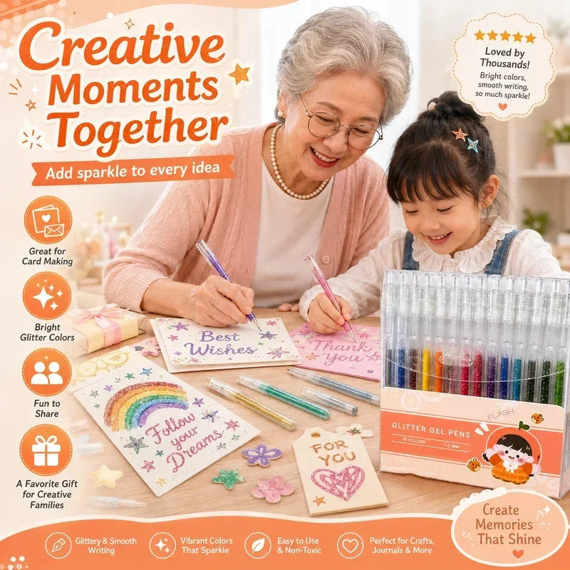 LusterScript Glow Gel Pens — Ignite Creativity Instantly