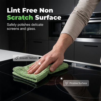 Microfiber Cleaning Sheets — Effortless Grease Erase