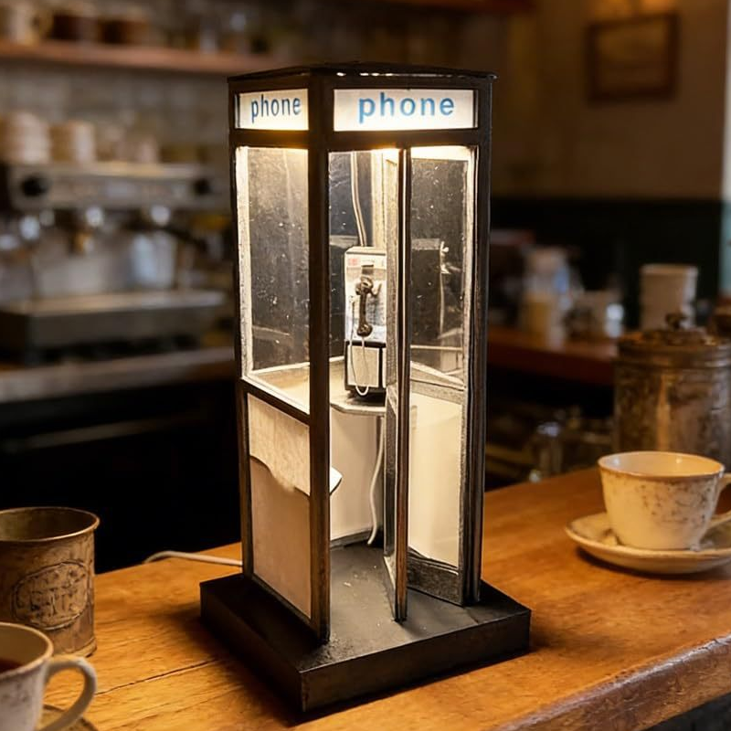 Vintage Telephone Booth Lamp – Dive into Nostalgia