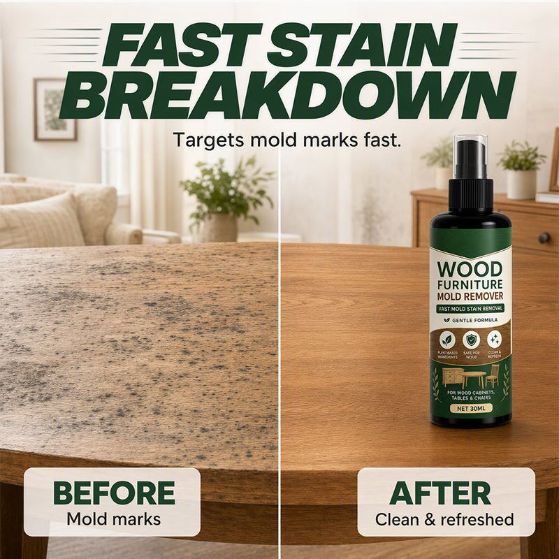 RevitaWood Mold Remover Spray — Instantly Restore Wood Beauty