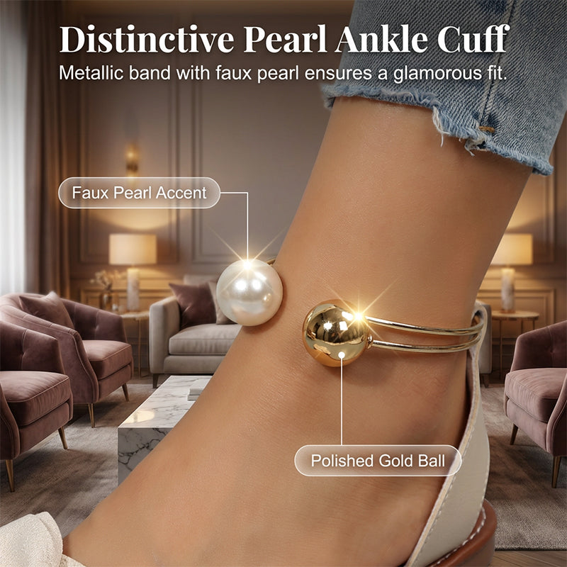 Heidi – Women's Sandals with Bow and Pearl Decoration at the Ankle