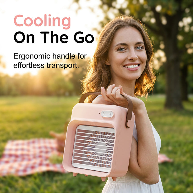 AeroMist Portable Fan — Instant Cooling, Hydration, Freedom