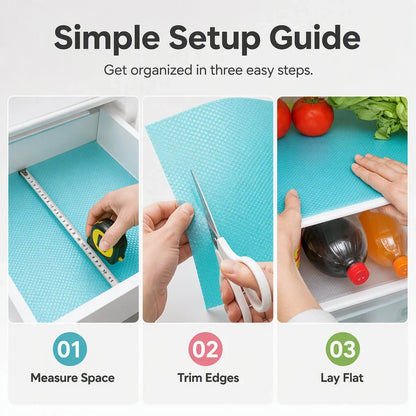 GlacierGuard — Waterproof Fridge Mats 4 pcs | 50% OFF