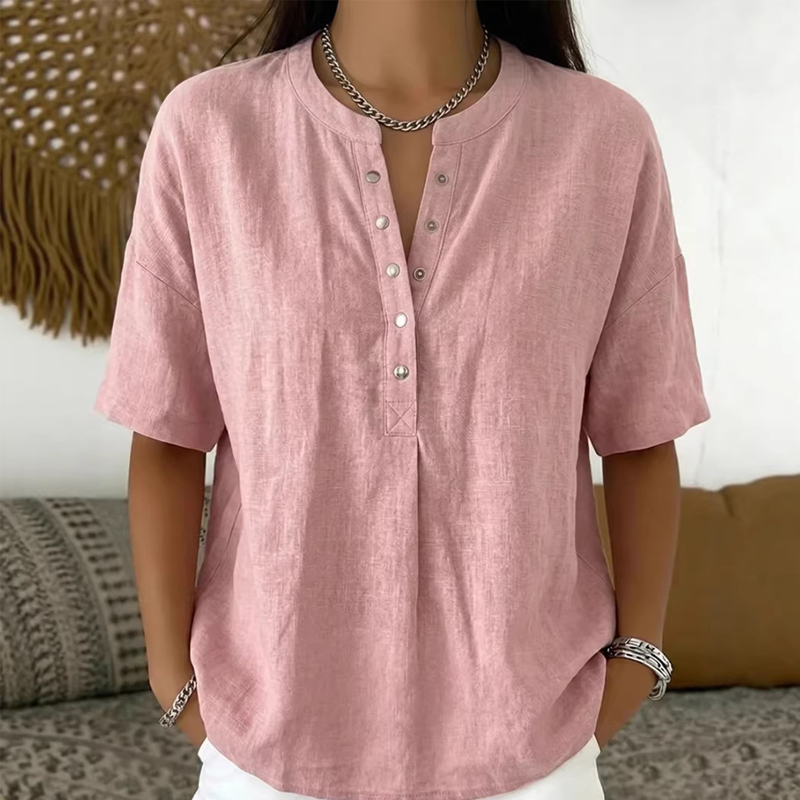 Fenna – Women's Casual Sweater made of Cotton-Linen Blend