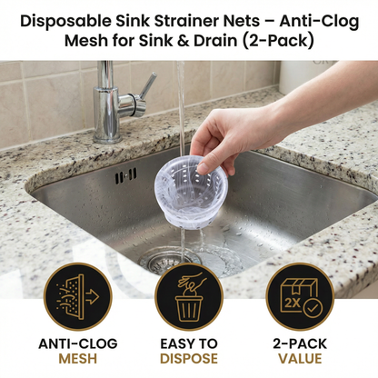 ClearFlow Nets – Effortless Life Without Clogs - 100 Pieces