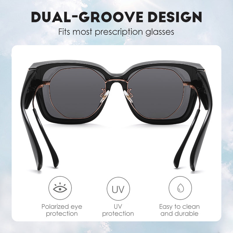 Heidi – Polarized Clip-On Sunglasses with UV400 Protection