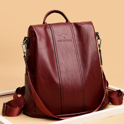 Hugo – Elegant PU Leather Backpack with Smart Compartments