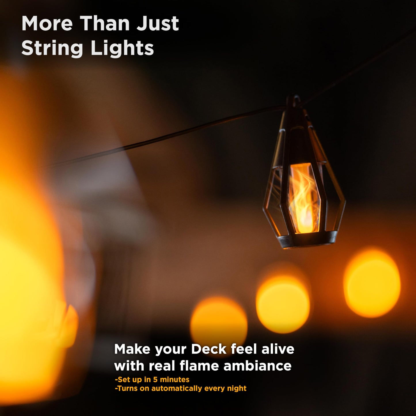 FlameGlow Solar Lamps — Ignite Cozy Outdoor Magic