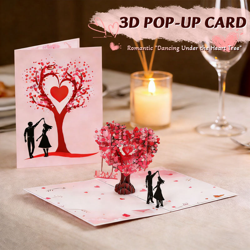 3D Heart Tree Card — Captivate Love Instantly