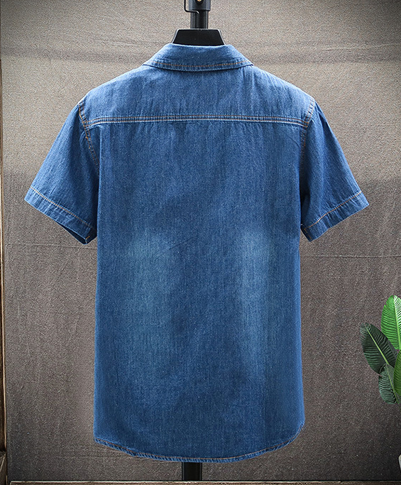 Eddie — Men's Cotton Denim Shirt | 50% OFF
