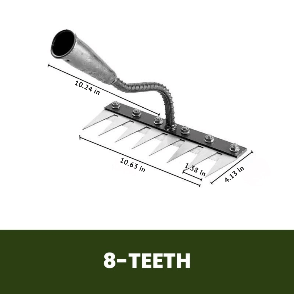 IronBloom — Carbon Steel Garden Rake | 50% OFF