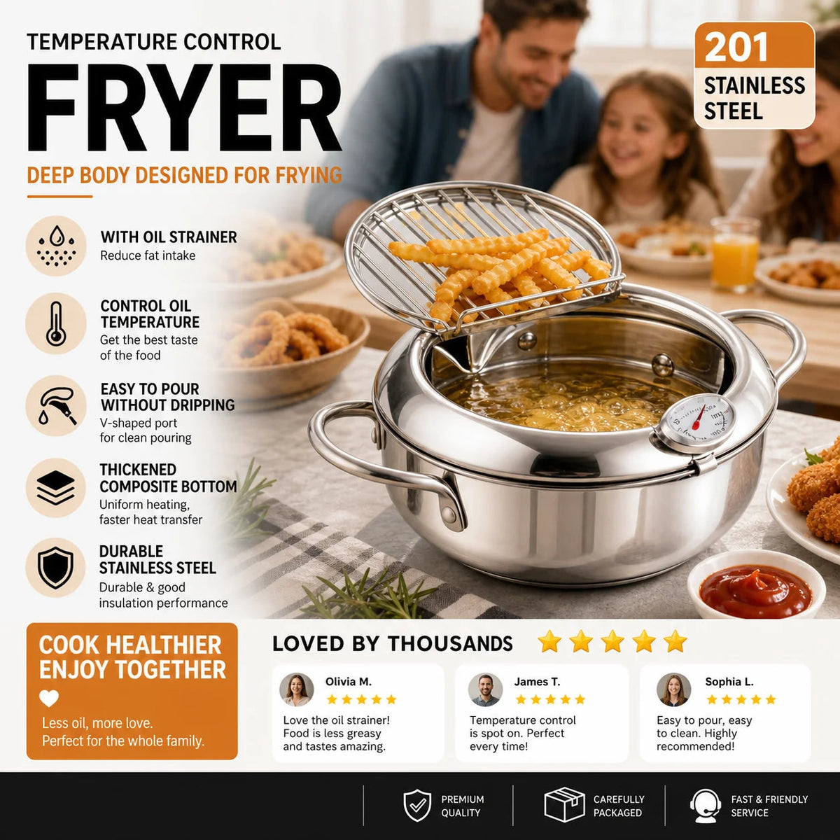 CrispMaster — Friteuse en acier inoxydable | -50 %