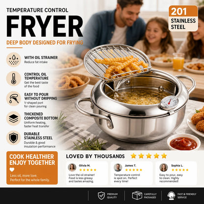 CrispMaster — Friteuse en acier inoxydable | -50 %
