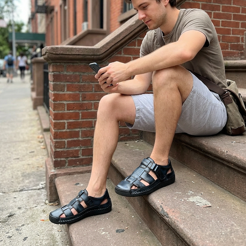 Heidi – Men's Breathable Outdoor Sandals with Adjustable Straps
