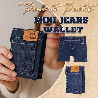 Marley – Mini Denim Purse with Playfully Designed Pattern