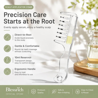 NovaScalp Serum Comb — Precise Care, Confident Scalp