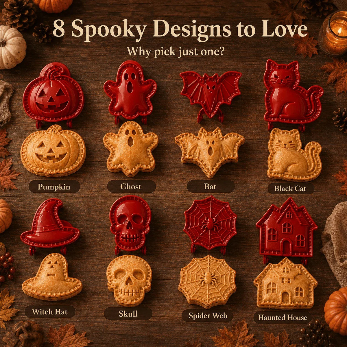 SpookEase — Halloween Mini Pie Mold Set | 1+1 FREE