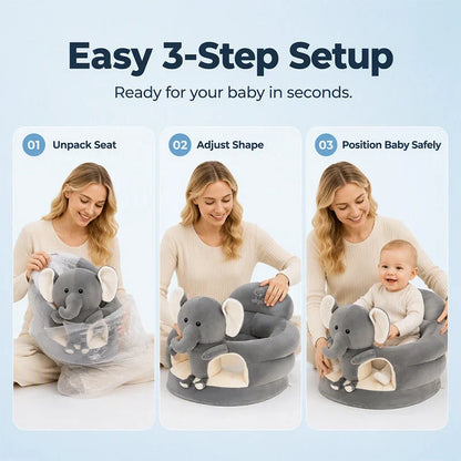 SnuggleNest — Plush Baby Sitting Seat | 50% OFF