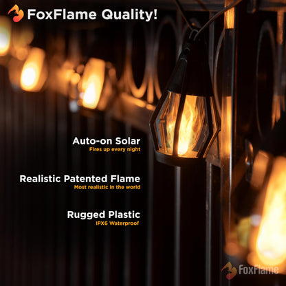 FlameGlow Solar Lamps — Ignite Cozy Outdoor Magic