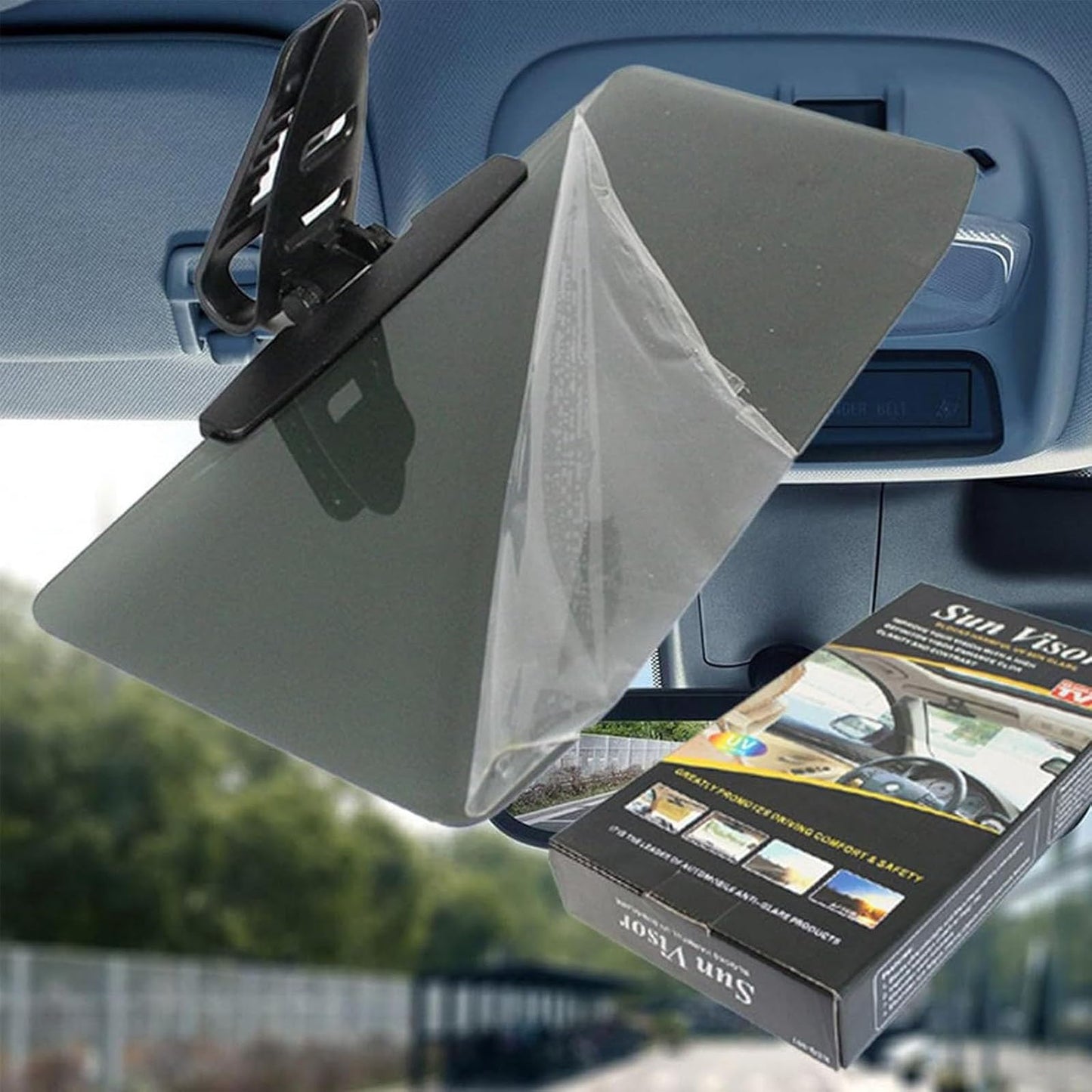 Polarized Car Sun Visor — Reduce Glare, Drive Safely