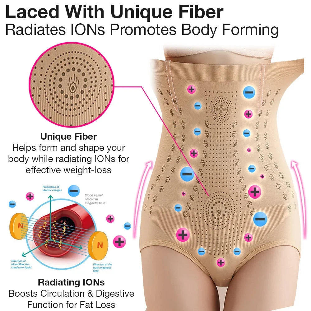 Silkia — Women's Seamless Waist Shaper with Fat-Burning Fiber