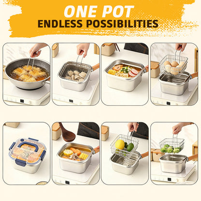 CrispSure Square Deep Fryer — Healthier, Crispy, Fresh
