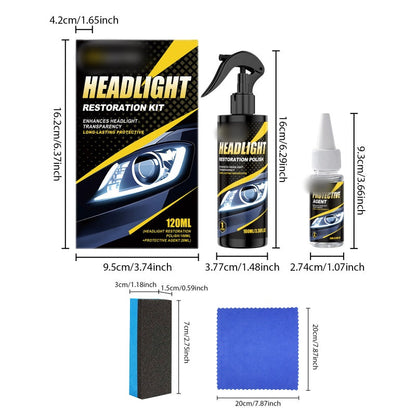 Headlight Restoration Kit — Clear Vision and Safety