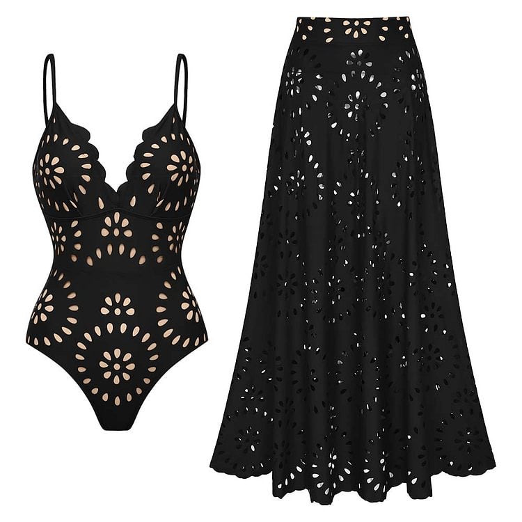 Heidi – Stylish women's swimsuit with flowing long skirt