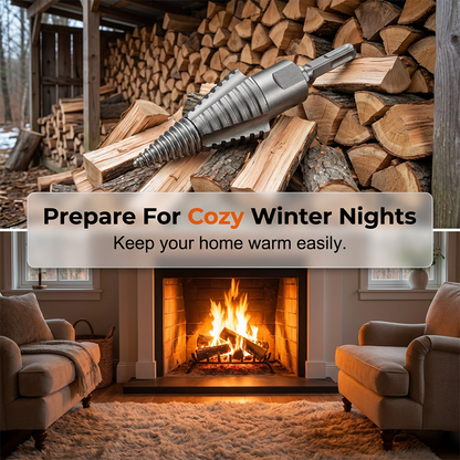 TimberRend Drill — Splits Logs Instantly