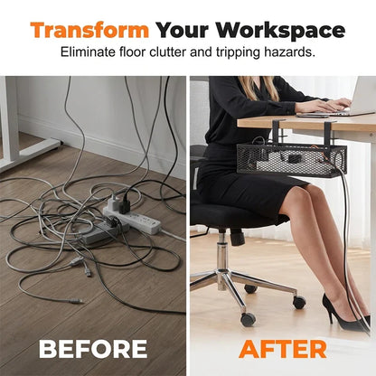 AeraStrip — Under-Desk Storage Rack | 50% OFF