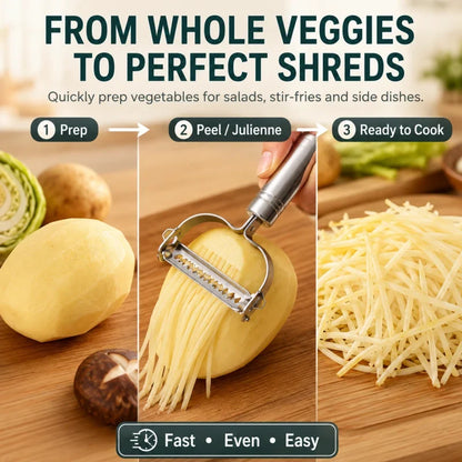 Dual-Edge Artisan Slicer — Effortless Prep Confidence