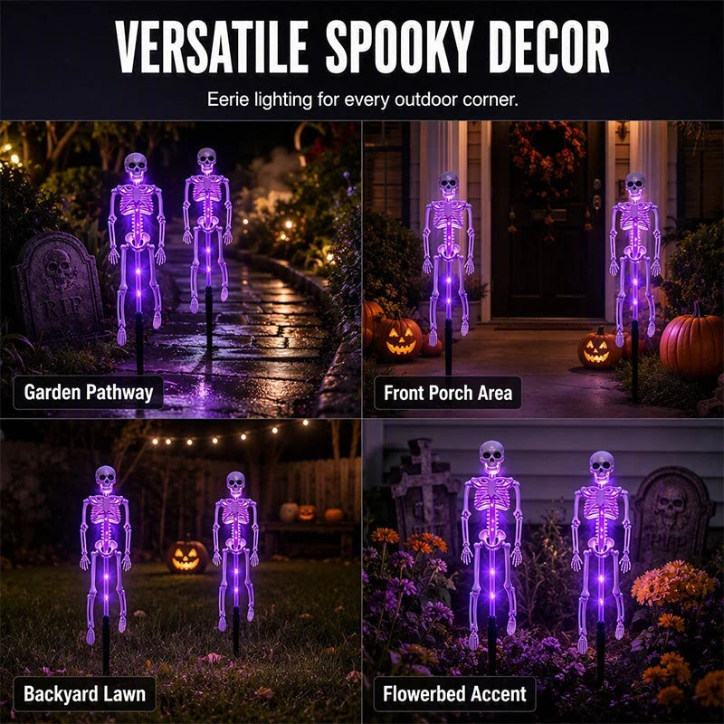 GlowPhantom — Solar Skeleton Halloween Stake Light | 50% OFF