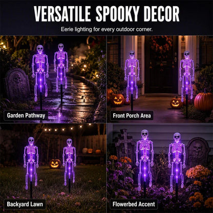 GlowPhantom — Solar Skeleton Halloween Stake Light | 50% OFF