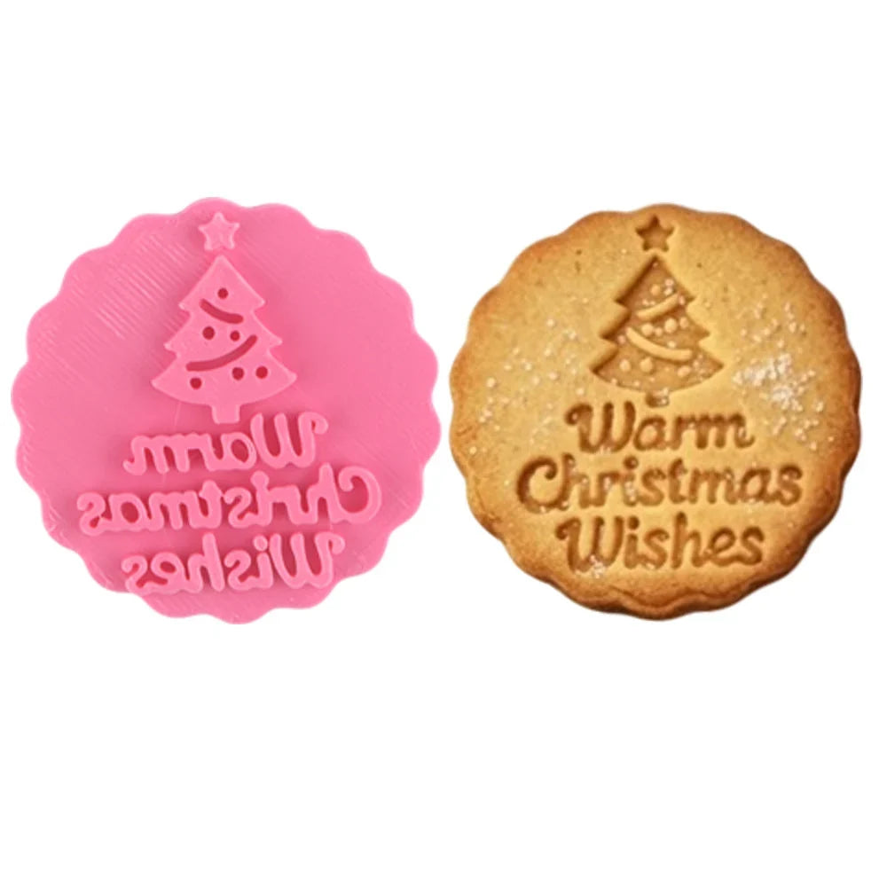 MerriMark Holiday Cookie Press Set — Perfectly Embossed Holiday Joy