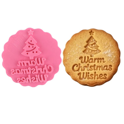 MerriMark Holiday Cookie Press Set — Perfectly Embossed Holiday Joy