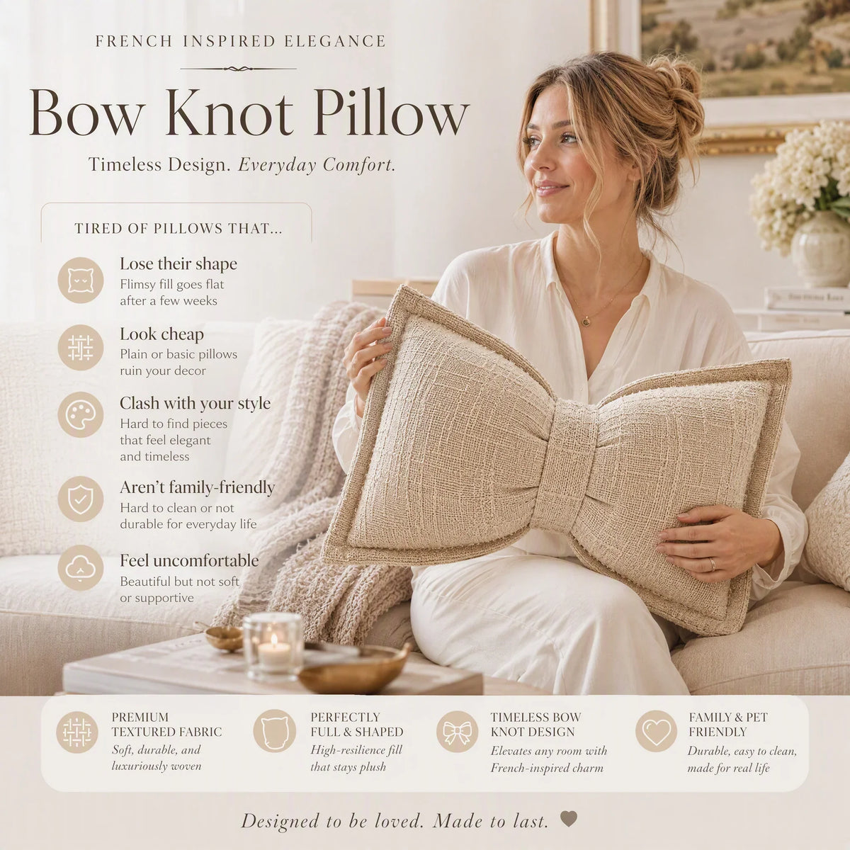 CloudKnot Pillow — Cozy Comfort, Stylish Escape