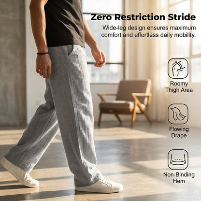Ezra — Men's Lightweight Breathable Cotton-Linen Pants