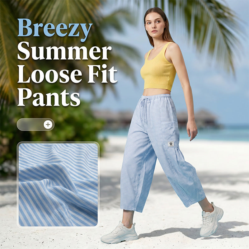 Lena — Lightweight Summer Pants with Wide Leg Design