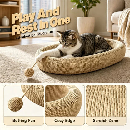 CatScratch Oval — Protects Furniture, Delights Cats