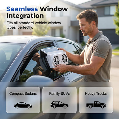 Solar Car Ventilator — Instant Cooling Comfort
