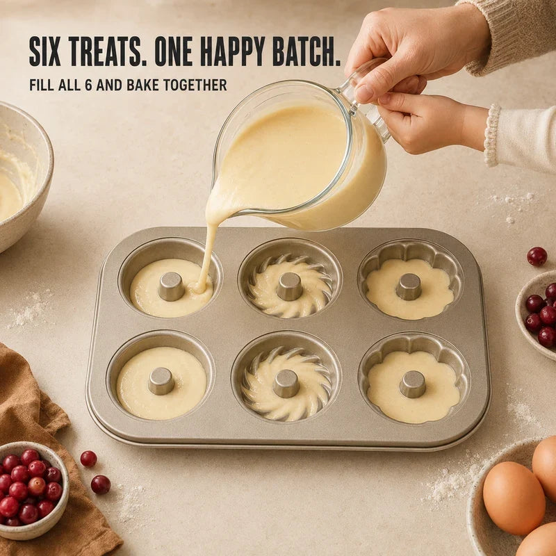 CakeCraft Trio Pan — Bake Beautiful Mini Bundts