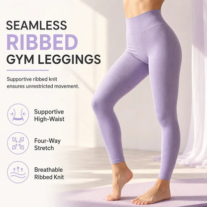 Lina — Seamless Yoga Leggings with High-Waist Support