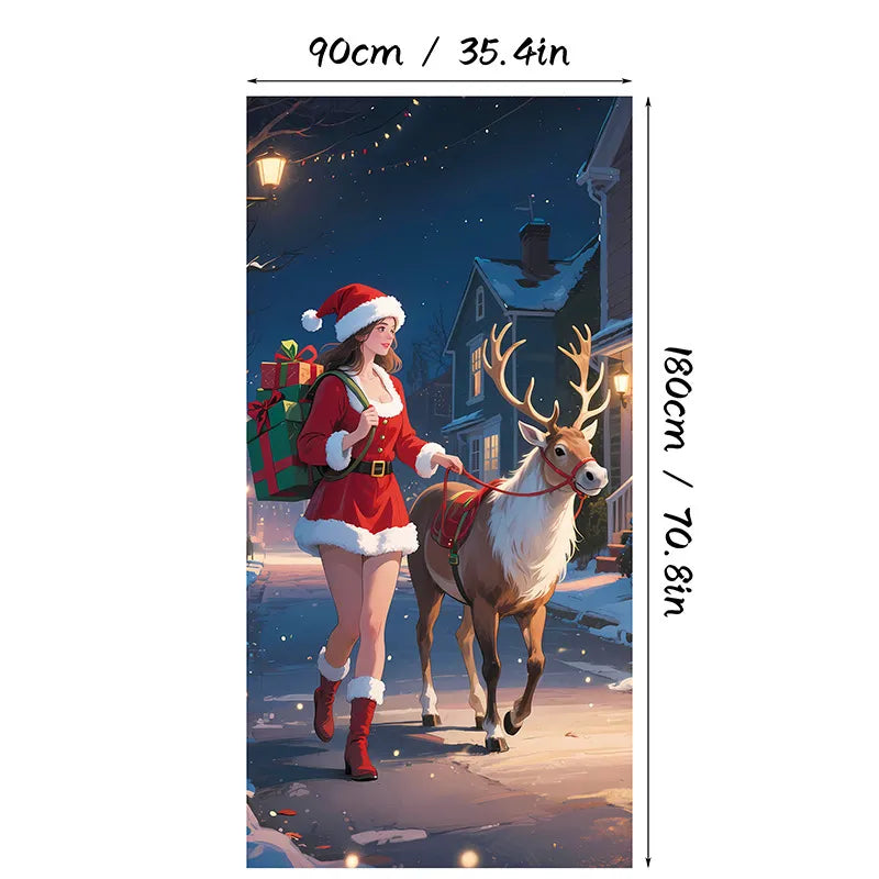 Holiday Door Cover — Instant Festive Joy