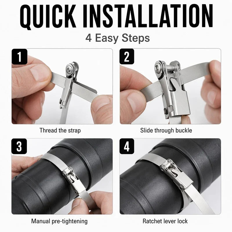 Stainless Steel Cable Ties — Grip Tight, Worry Less