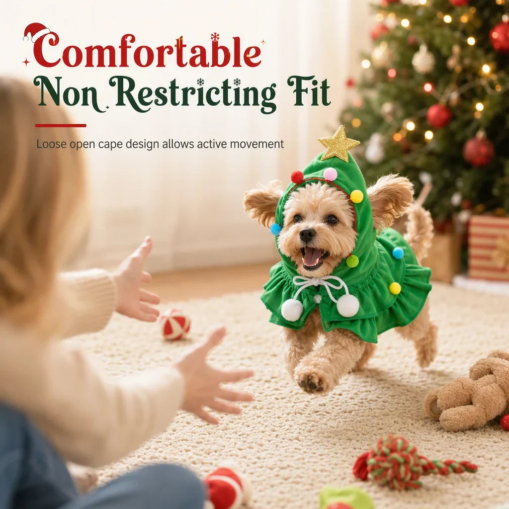 SnuggleSpruce Pet Cape — Cozy Warmth, Instant Joy