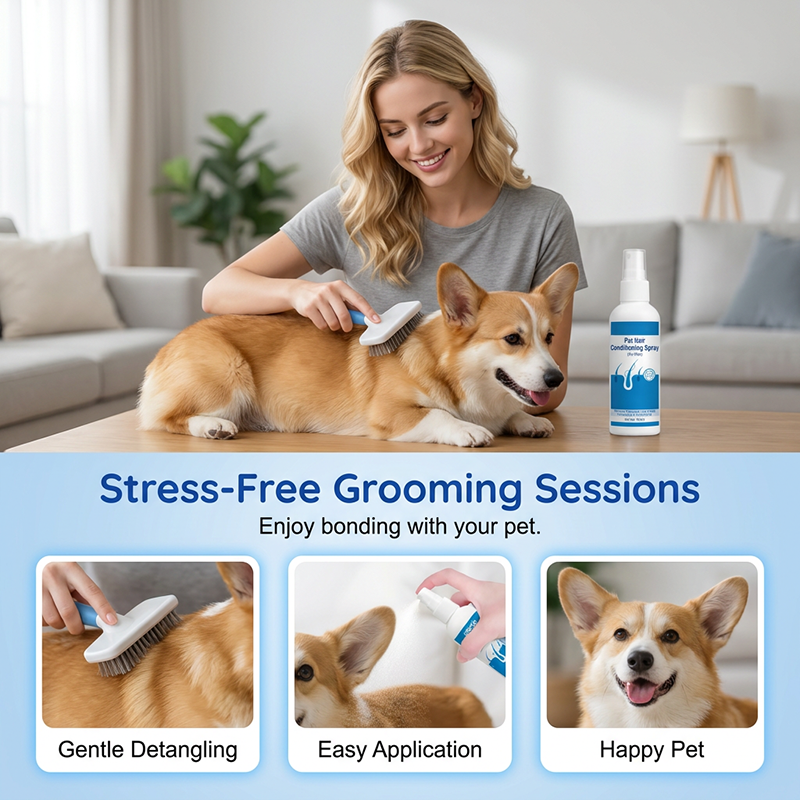 VelvetPaw Detangling Spray — Soothing, Silky Coat Transformation - 100ml