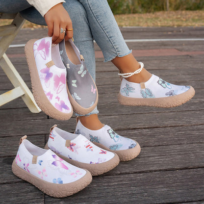 Lena — Lightweight Women's Slip-On Fly-Knit Sneakers