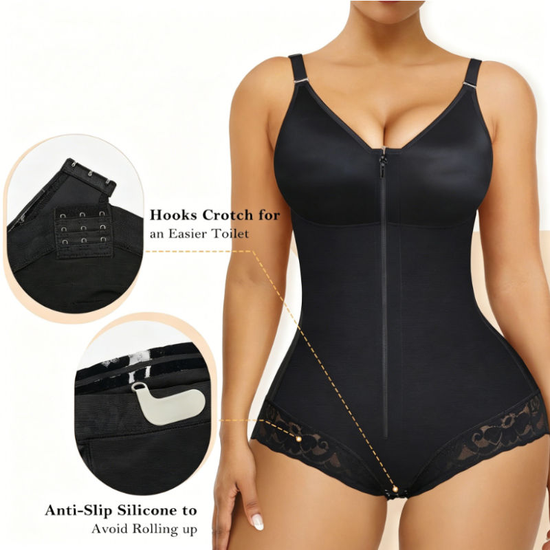 Heather – Women's 360° Waist-Shaping Bodysuit with Adjustable Straps