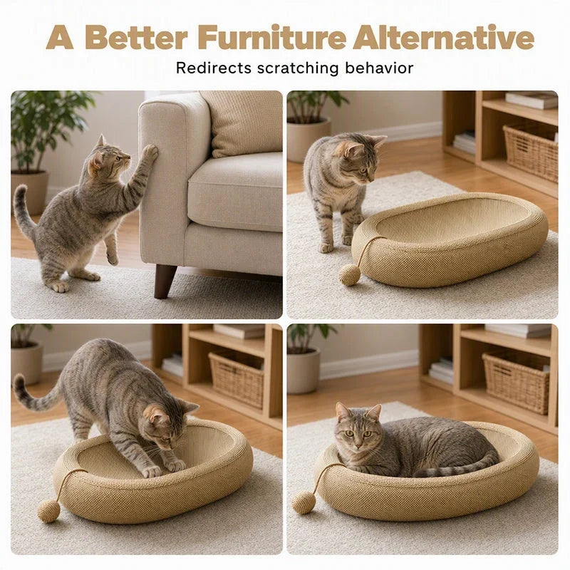 CatScratch Oval — Protects Furniture, Delights Cats